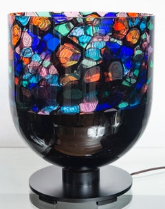 Monumental 20th Century Multi-Color Uplight Table Lamp by Noti Massari