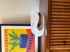 Murano blown shell shaped glass sculptural table lamp, La Murrina Italy 1970s