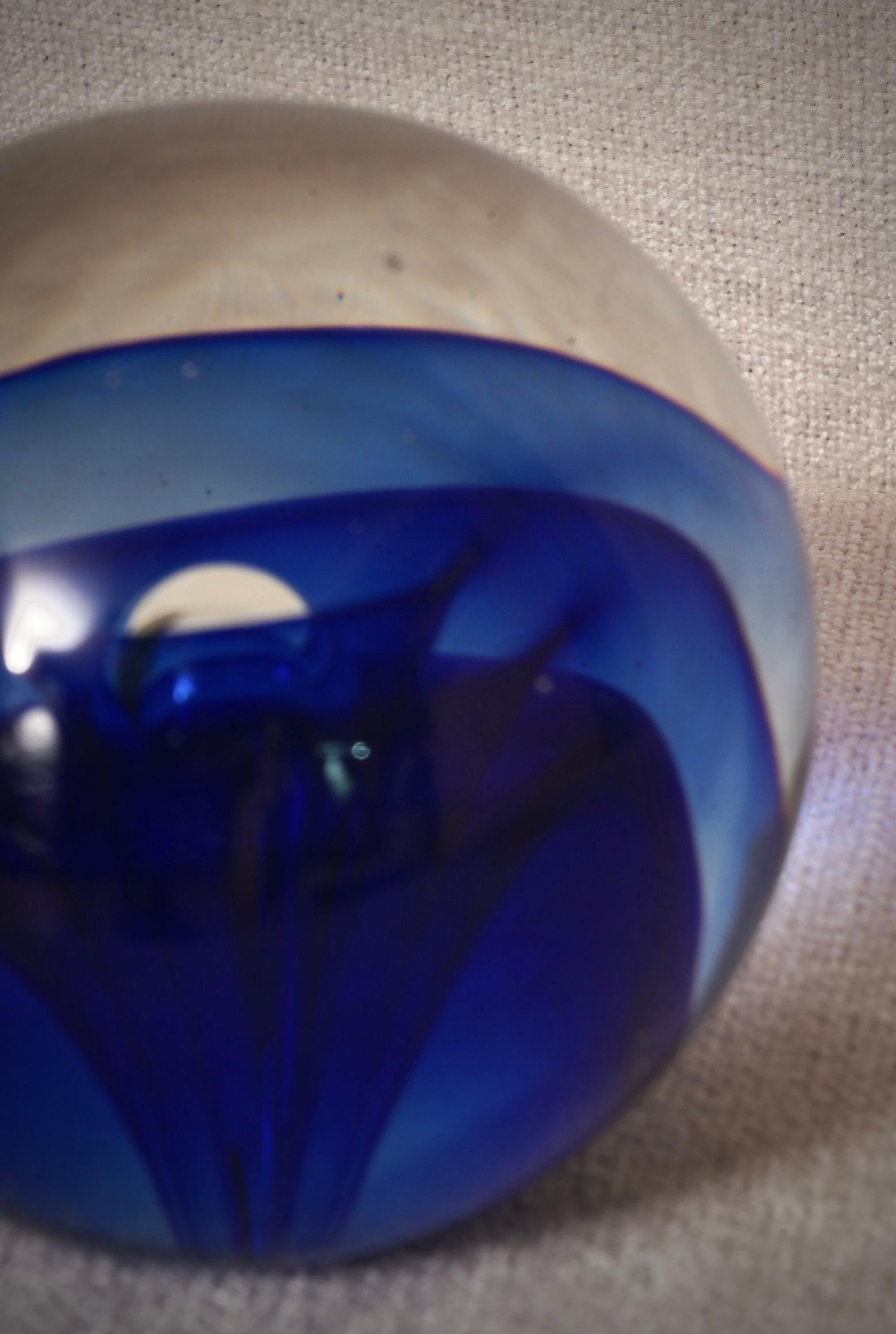 Sphère en verre d'art de Murano, 1980 Bon état - En vente à Roma, Lazio