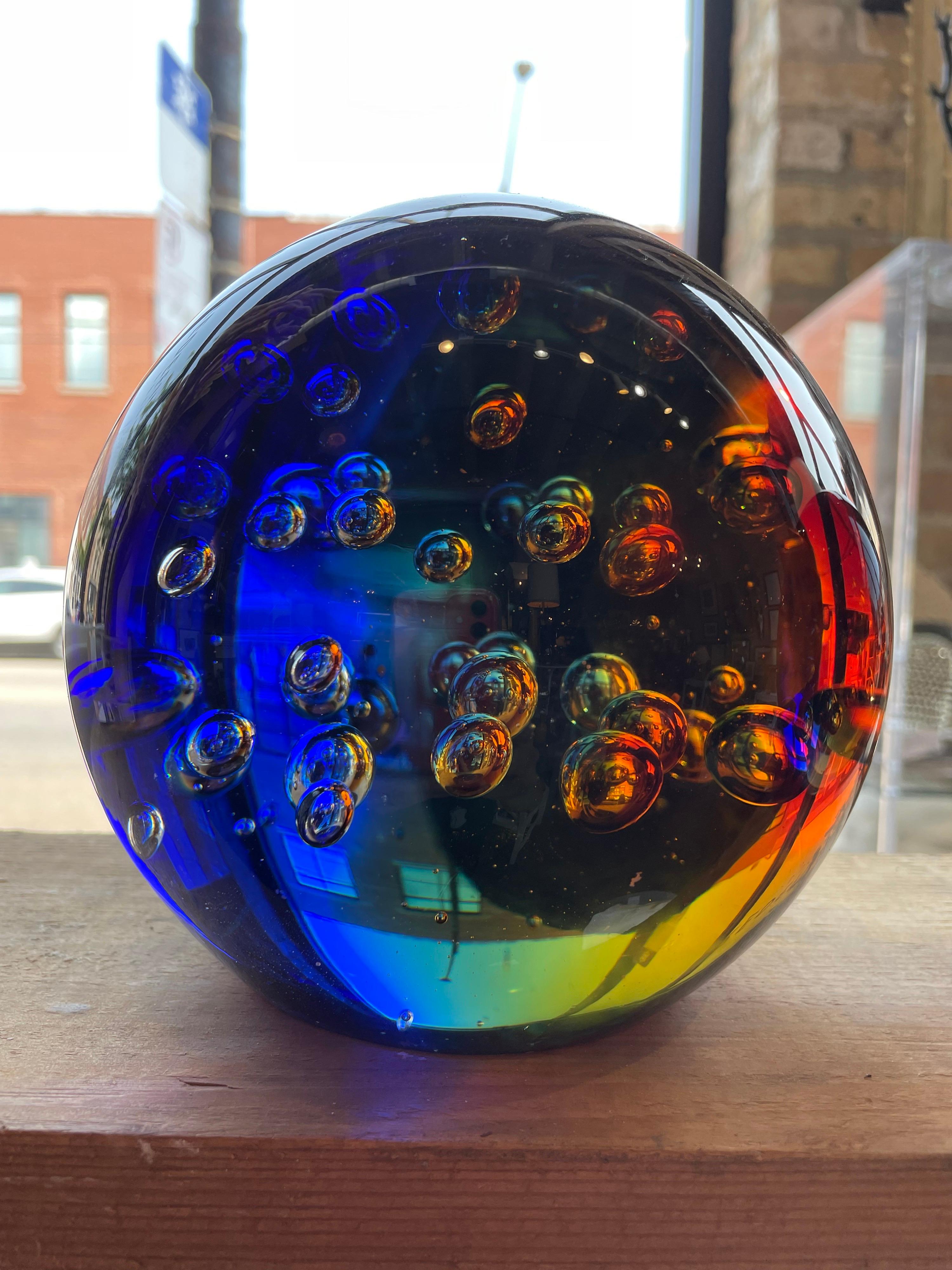 glass bubble paperweight