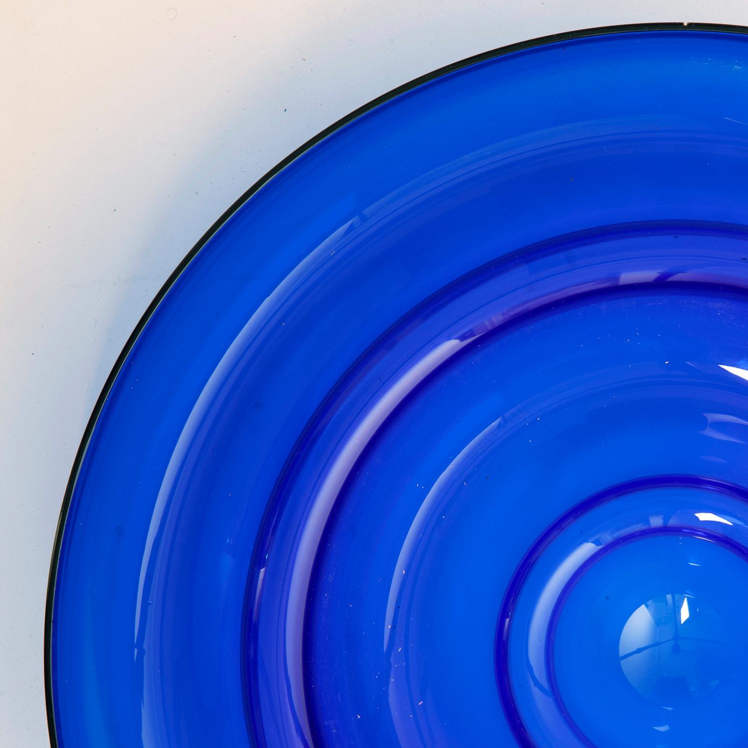 Murano Glass Murano Blue Glass Centrepiece by Vistosi, 1974