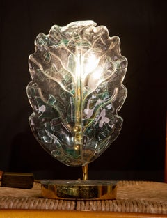 Murano Blue Glass Table Lamp, 1970