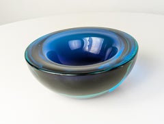 Murano Glass Sommerso bleu et violet attr. à Seguso Vetri Darte, 1960s