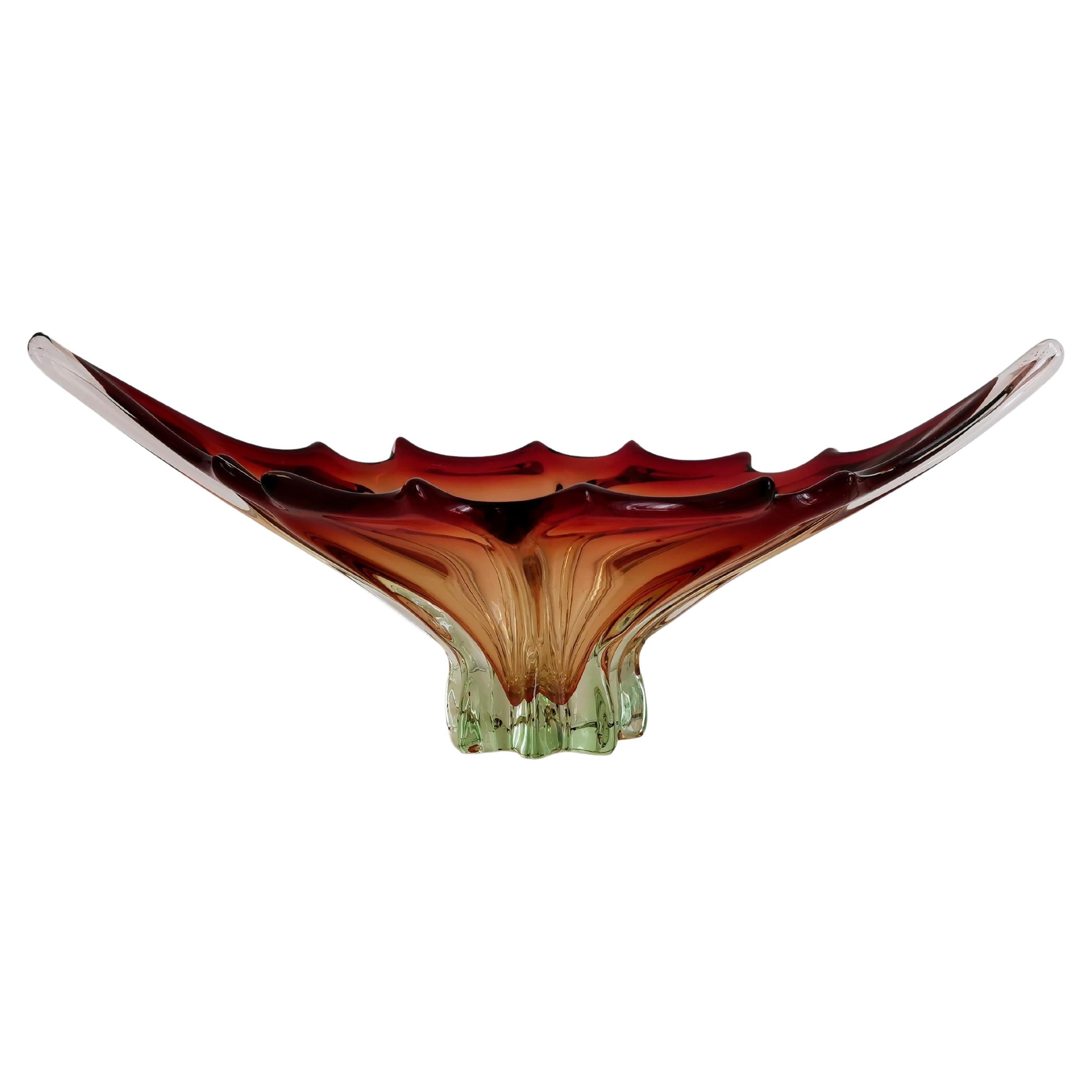 Murano-Schale, Design von Fratelli Toso, 60er Jahre