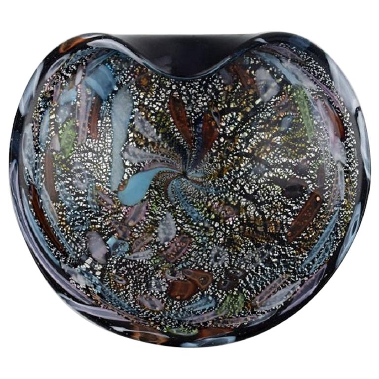 Murano Bowl in Colorful Mouth-Blown Art Glass, Italian Design, 1960s