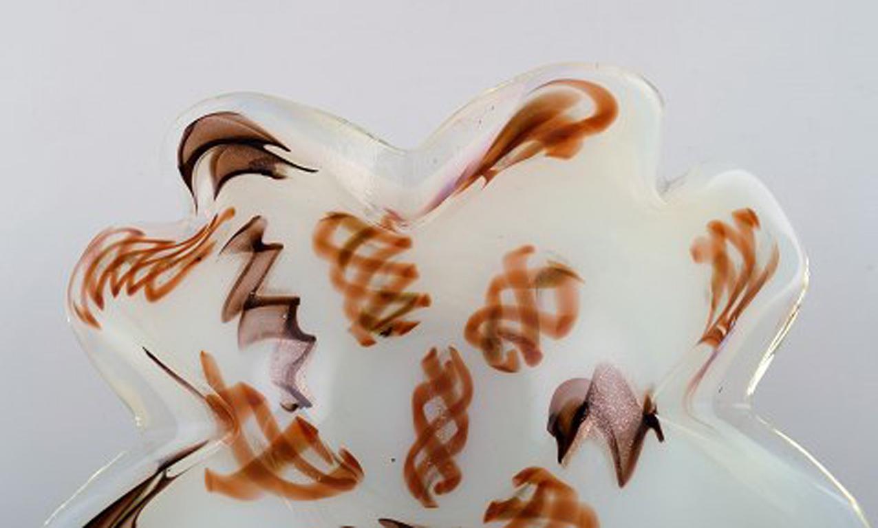 Mid-Century Modern Murano, Bowl in Mouth Blown Art Glass, 1960s