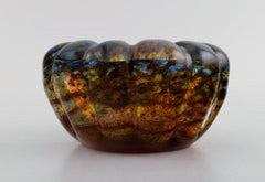 Murano-Schale aus mundgeblasenem Kunstglas, italienisches Design, 1960er-1970er Jahre