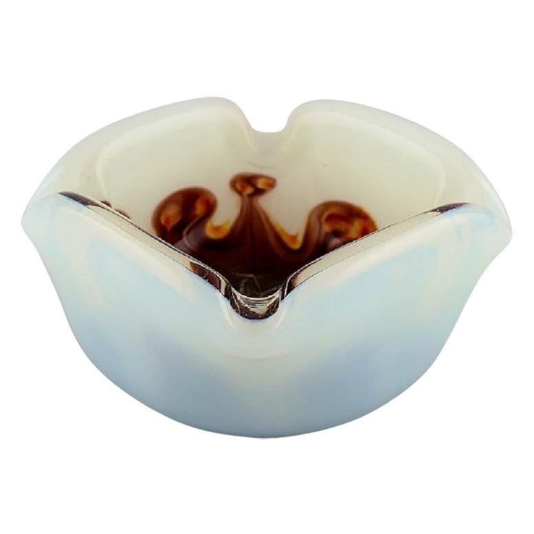 Murano Bowl in Mouth Blown Art Glass, Italian Design, 1960s For Sale