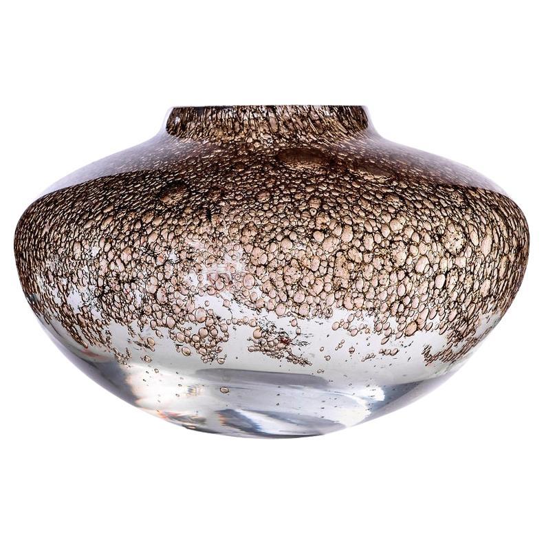 Vase en laiton et verre de Murano