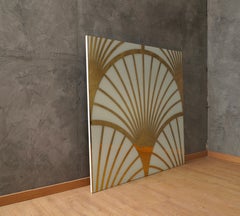 Murano Brass and Glass Wall Panel ( 55x55 Inches), 2020
