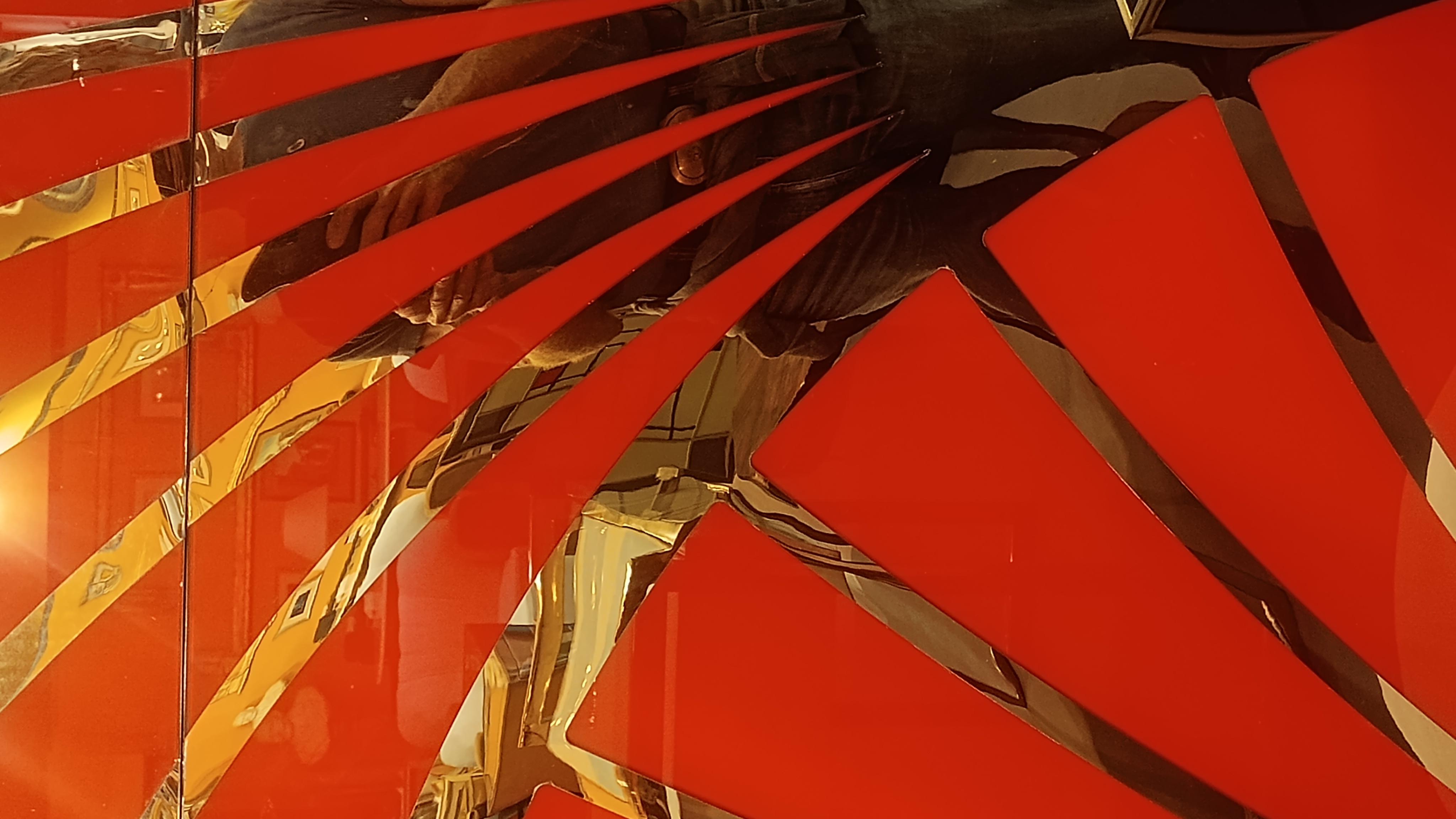 Panneau mural en laiton et verre de Murano (55x55 pouces), 2020 en vente 13