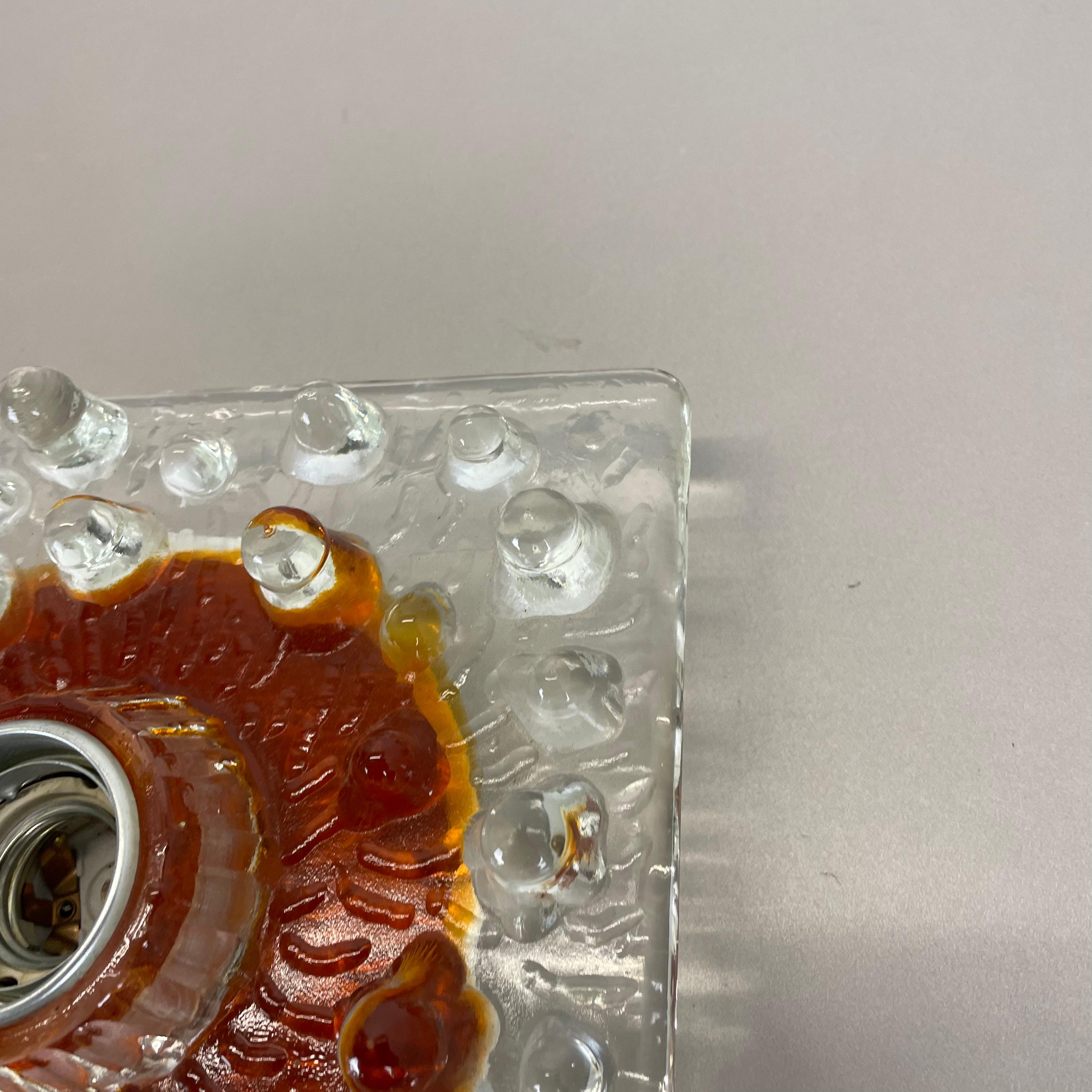 Applique de style Mazzega en verre bullé de Murano par Sölken Lights, Allemagne, années 1970 en vente 5