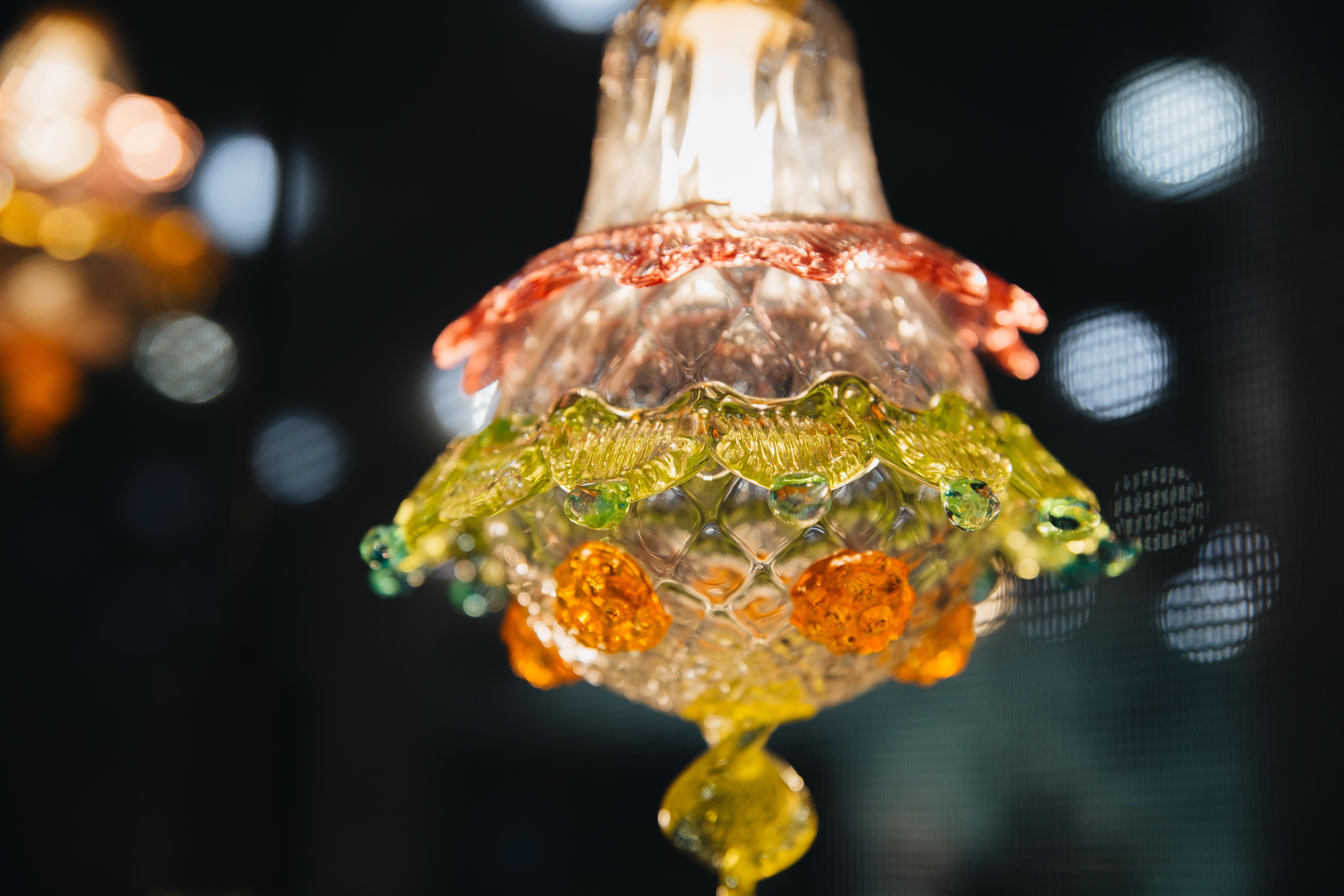 Fatto a mano Lampadina di Murano - Lampadario a luce calda dimmerabile soffiato a mano - ANNA in vendita