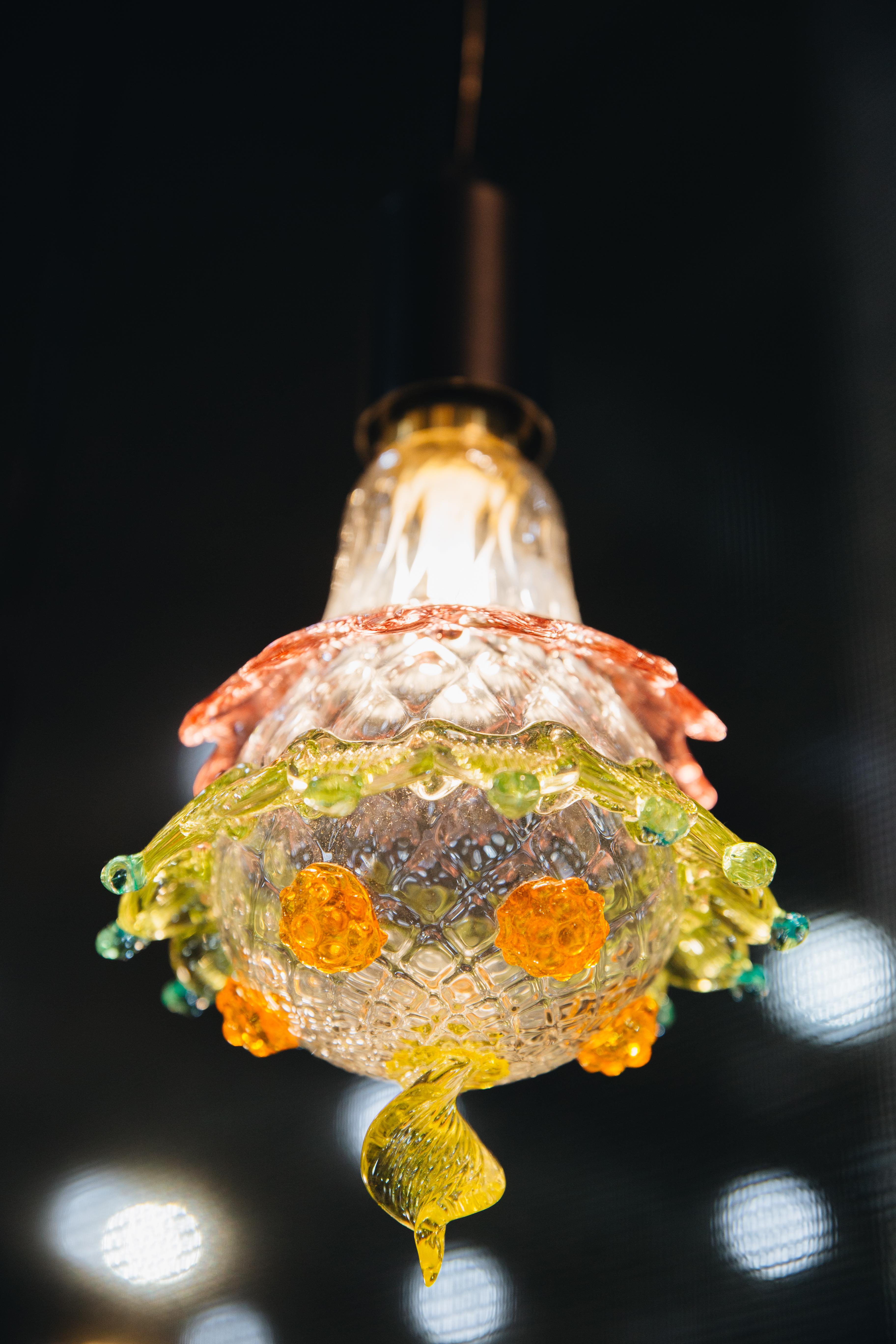 Murano Bulb - Hand-blown warm dimmable light fixture lightbulb chandelier - ANNA In New Condition For Sale In Los Angeles, CA