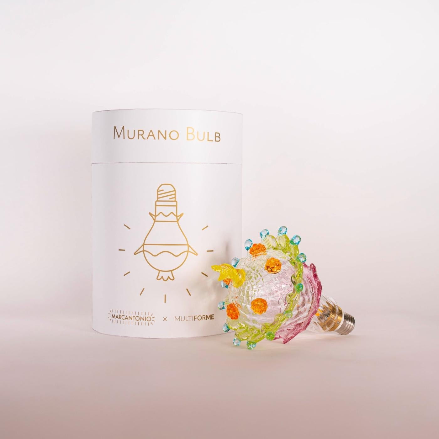 Italiano Lampadina di Murano - Lampadario a luce calda dimmerabile soffiato a mano - ANNA in vendita