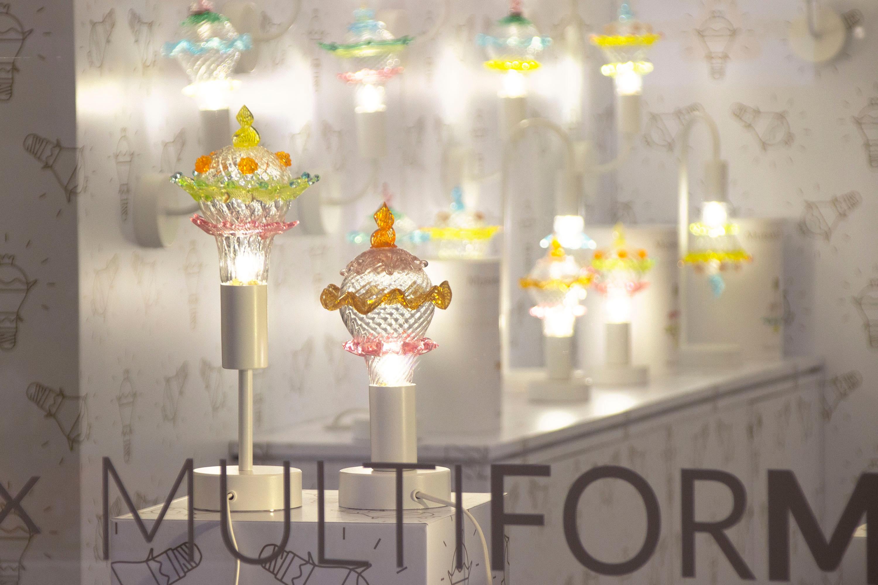 Murano Bulb - Hand-blown warm dimmable light fixture lightbulb chandelier - PIA In New Condition For Sale In Los Angeles, CA