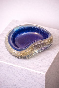 Cenicero de cristal Bullicante de Murano Atribuido a Seguso Años 50