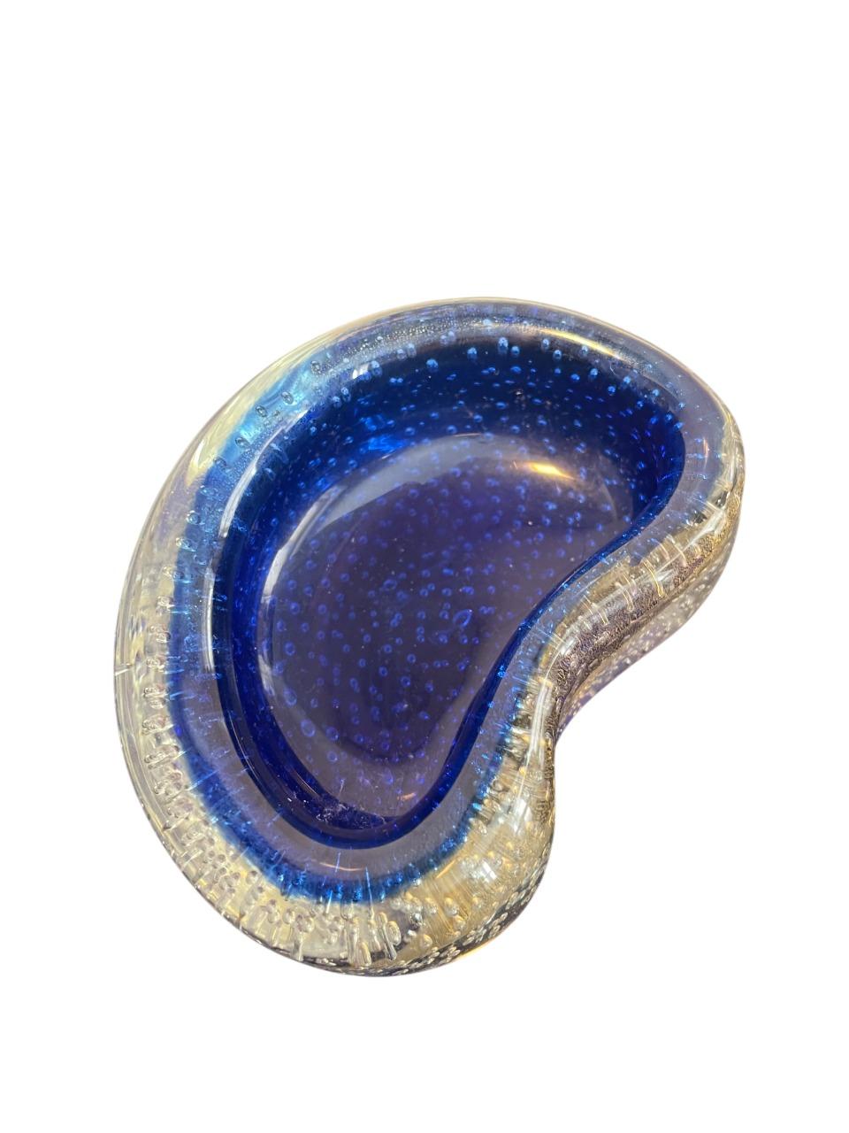 Ciotola in vetro di Murano Bullicante di Seguso Vetri d'Arte, anni '50 In condizioni buone in vendita a Stockholm, SE