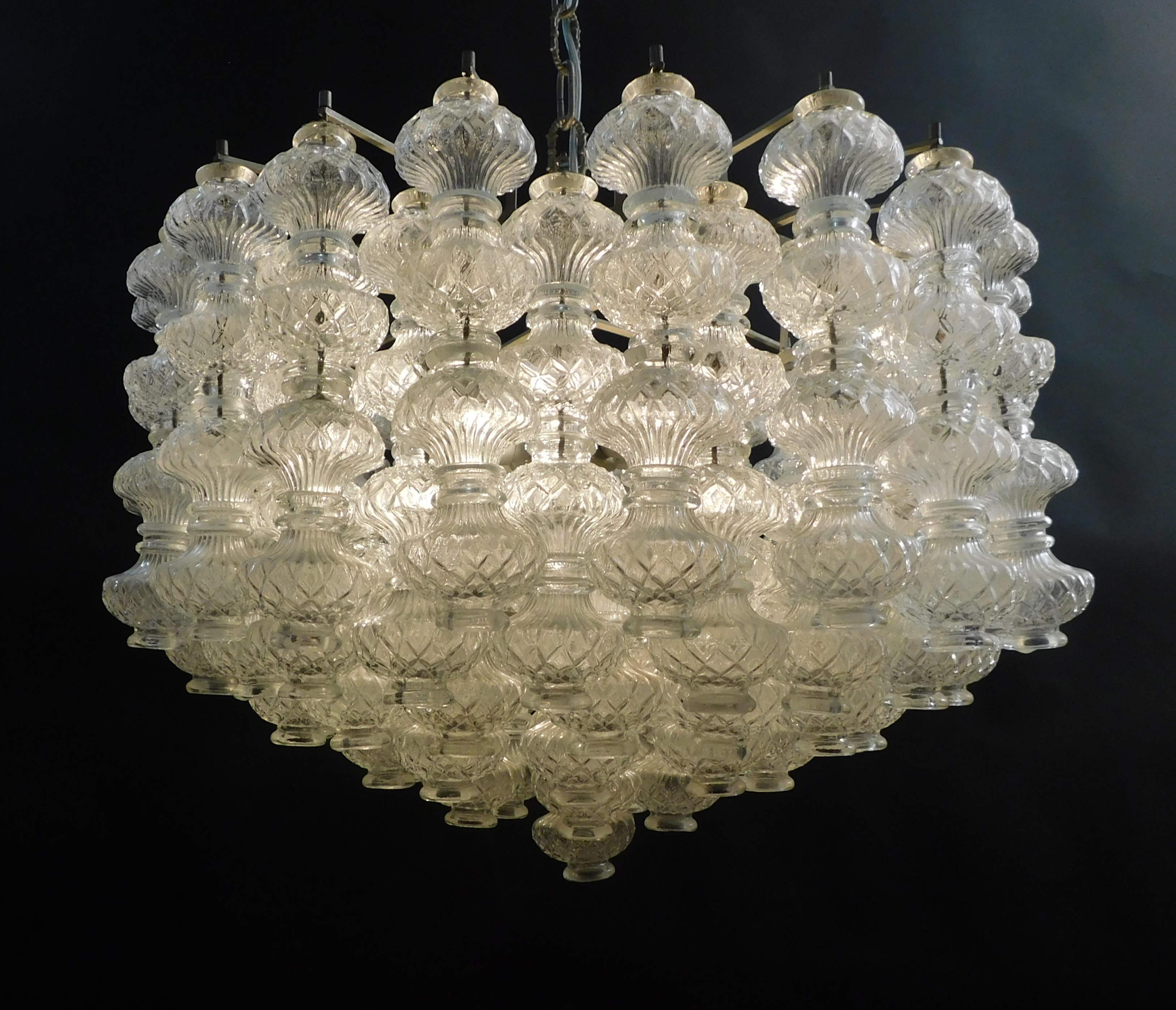Lámpara Bussolotti de Murano de Seguso siglo XX en venta