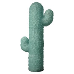 Murano Cactus Art glass Round Water Green Color Floor Lamp, 1970