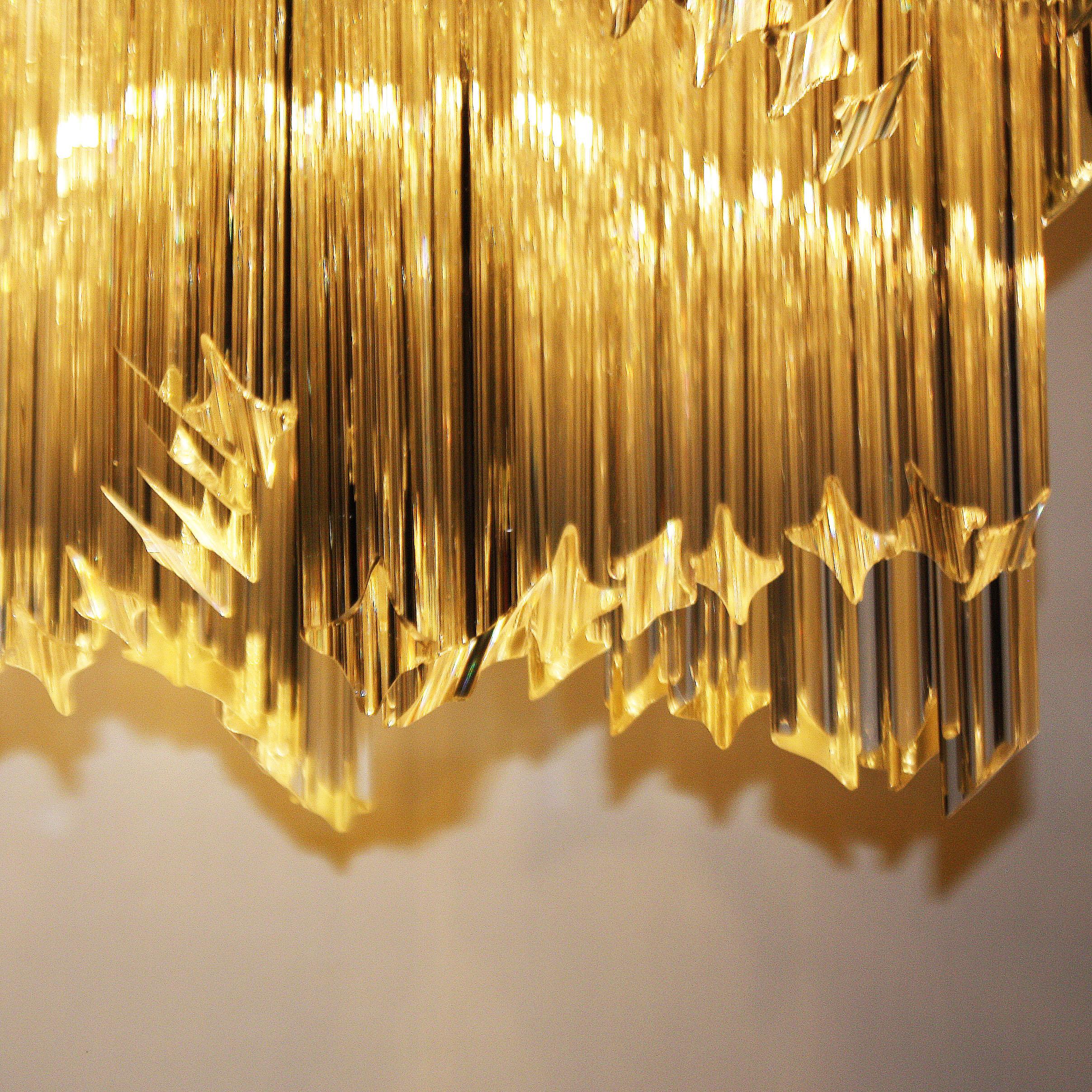 French Murano Camer Venini Chandelier, circa 1970