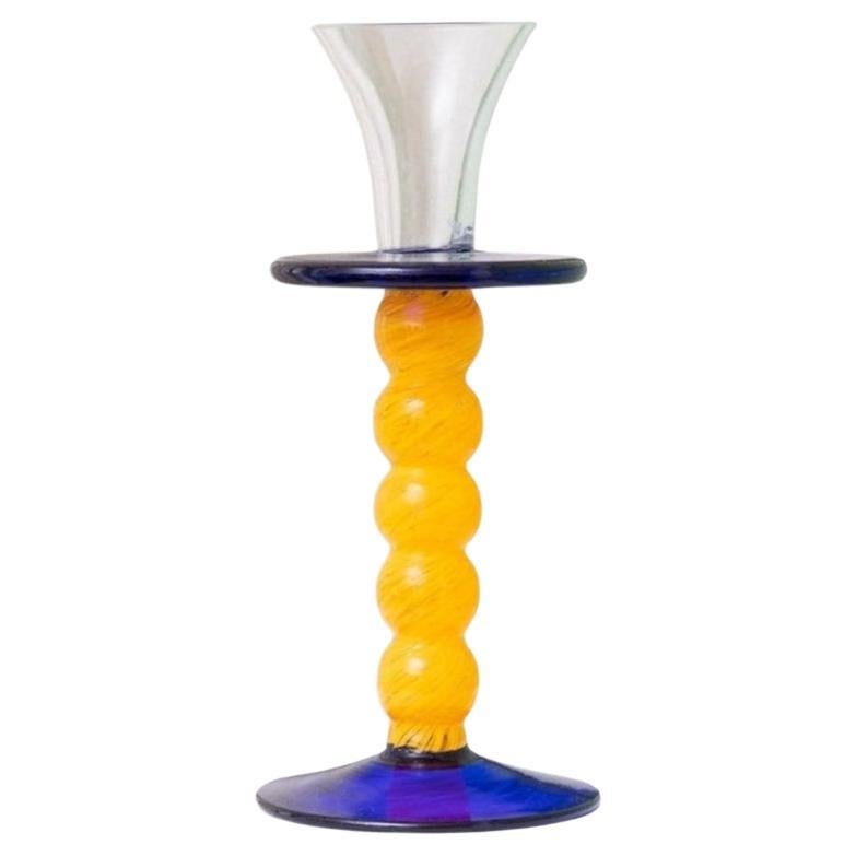 Murano Kerzenhalter Postmodernes Memphis Milano Design, 1980er Jahre