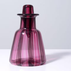 Murano CANNE a FACE Bottle / Decanter Attributed to Fulvio Bianconi