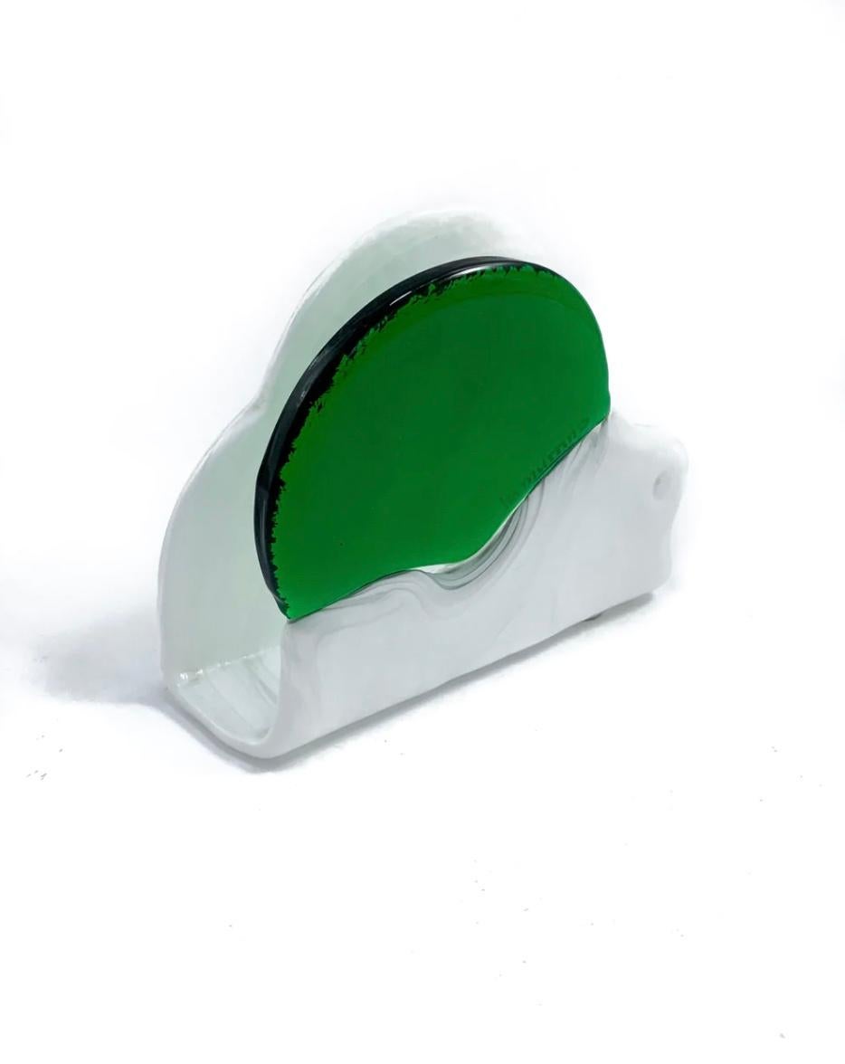 Porta carte di Murano firmato La Murrina, anni '70

 Misure: Ø 18 cm H. 15 cm.