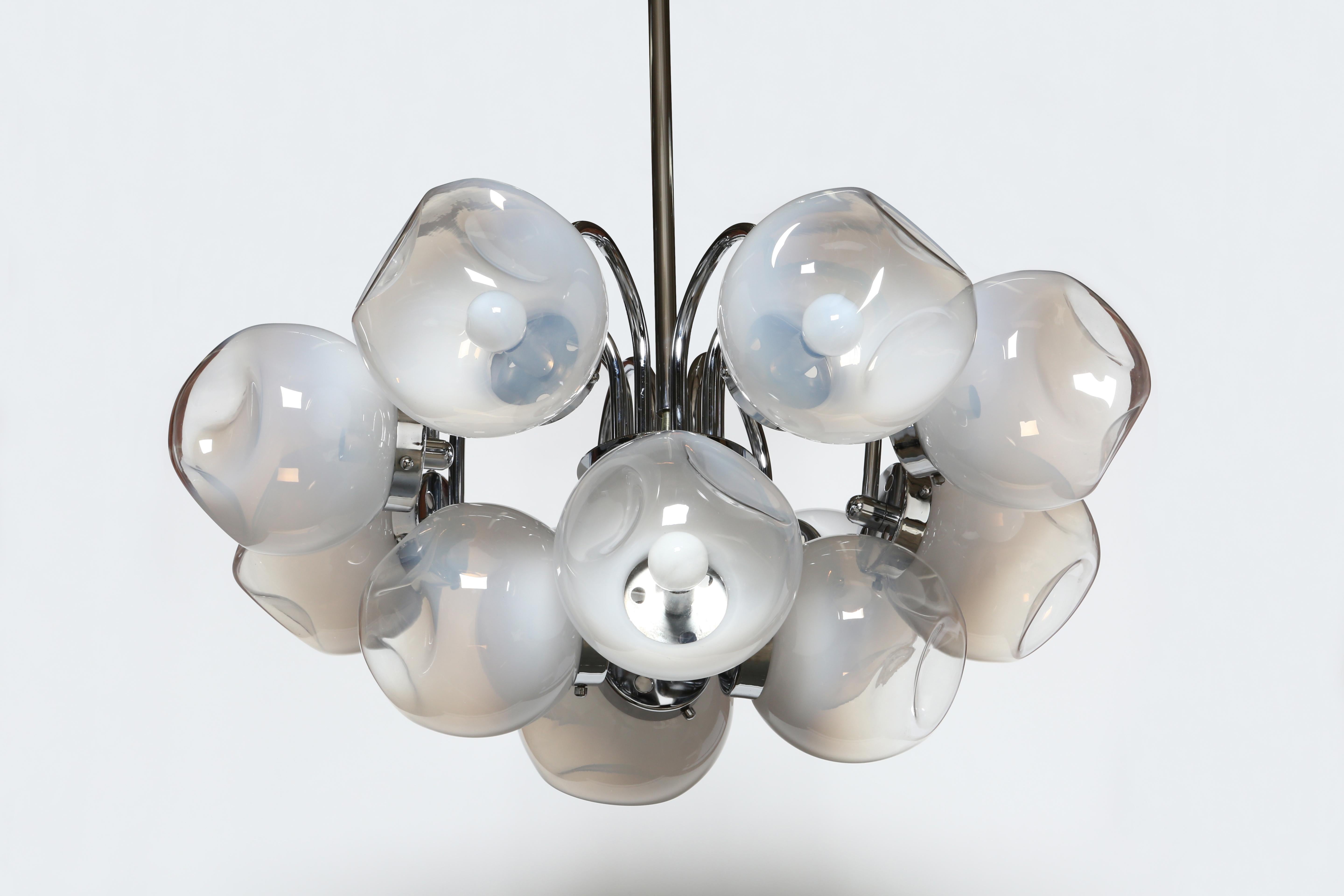 Lámpara de Murano Carlo Nason, Italia circa 1960s Italiano en venta