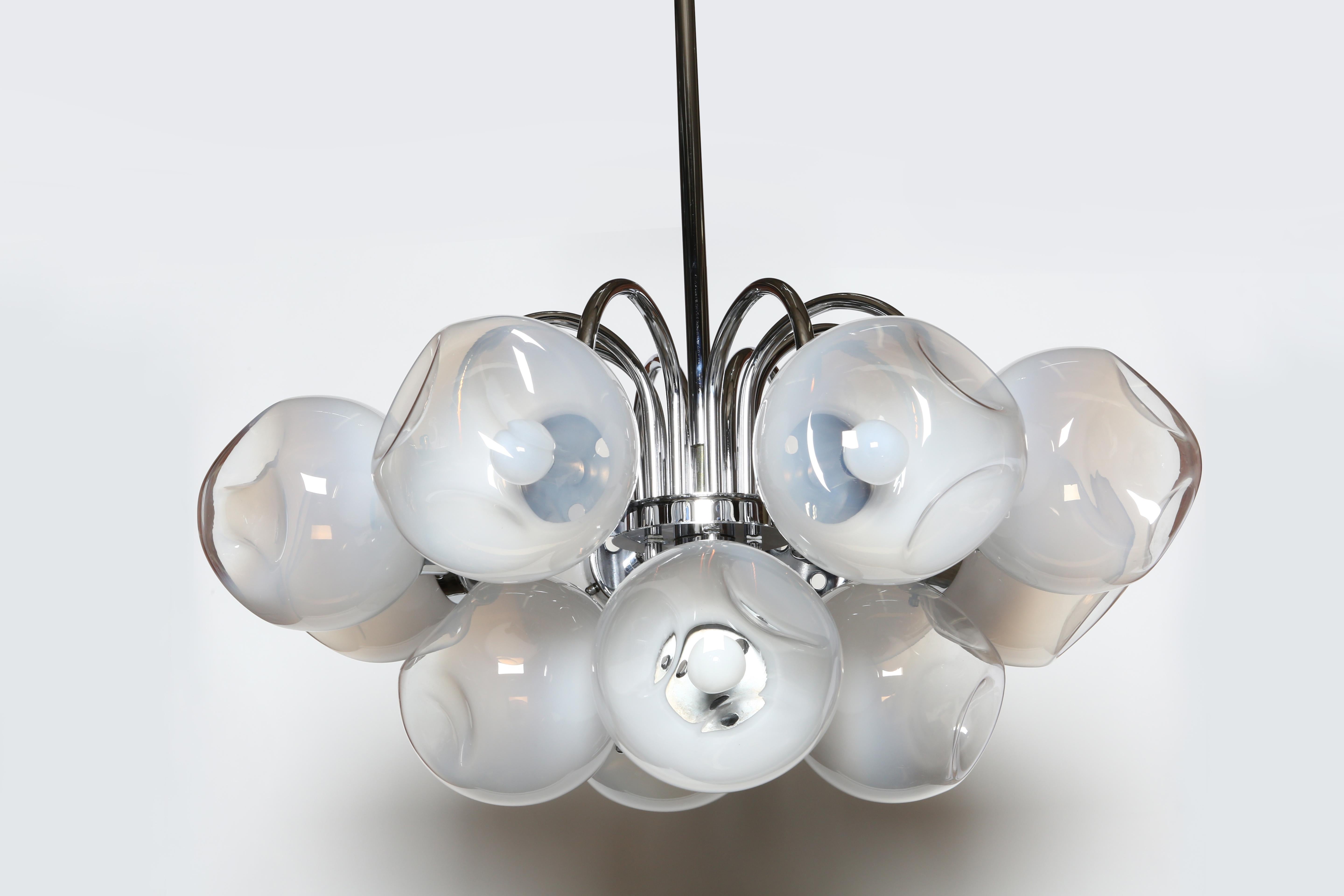 Lámpara de Murano Carlo Nason, Italia circa 1960s en Bueno estado para la venta en Brooklyn, NY