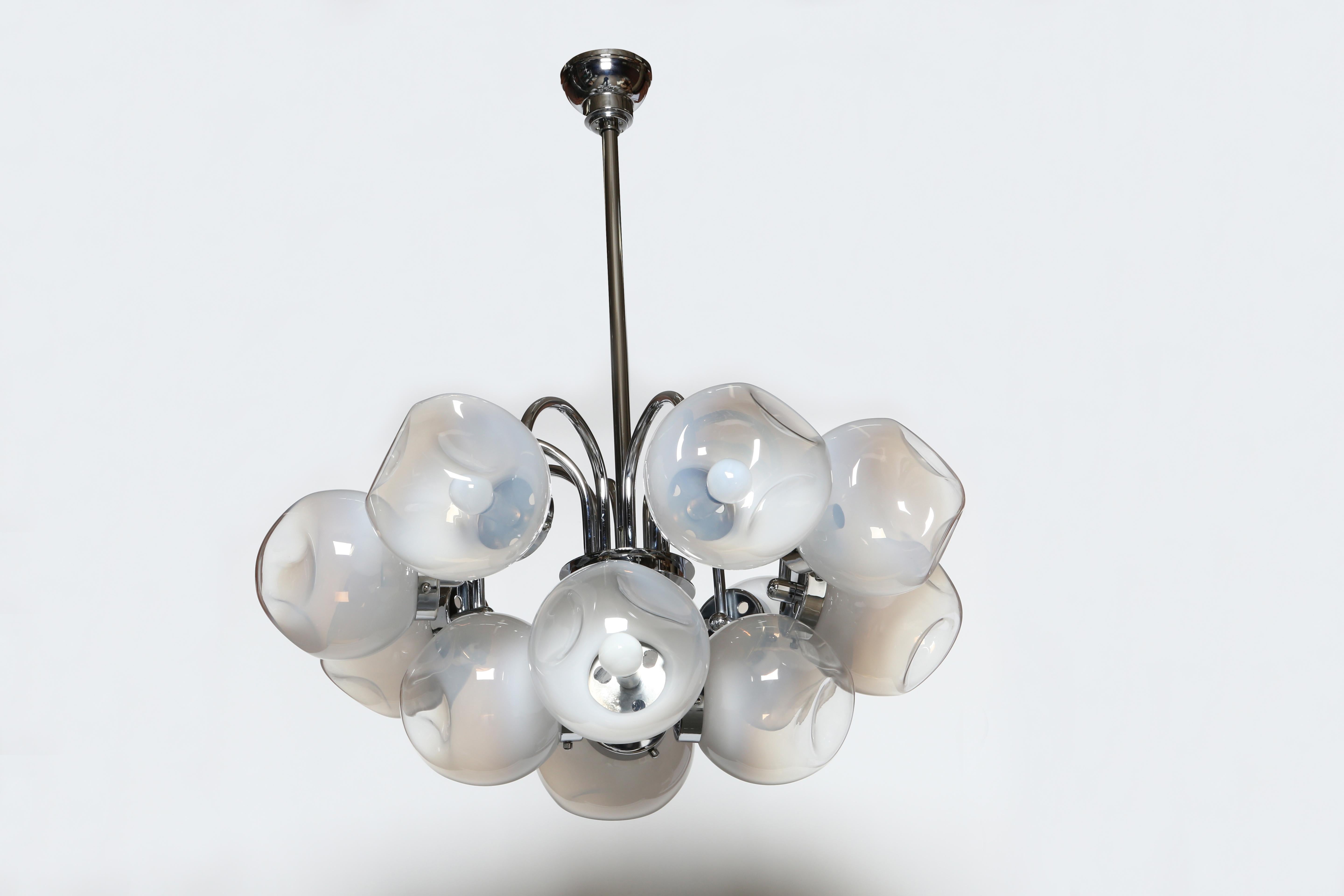 Lámpara de Murano Carlo Nason, Italia circa 1960s en venta 1