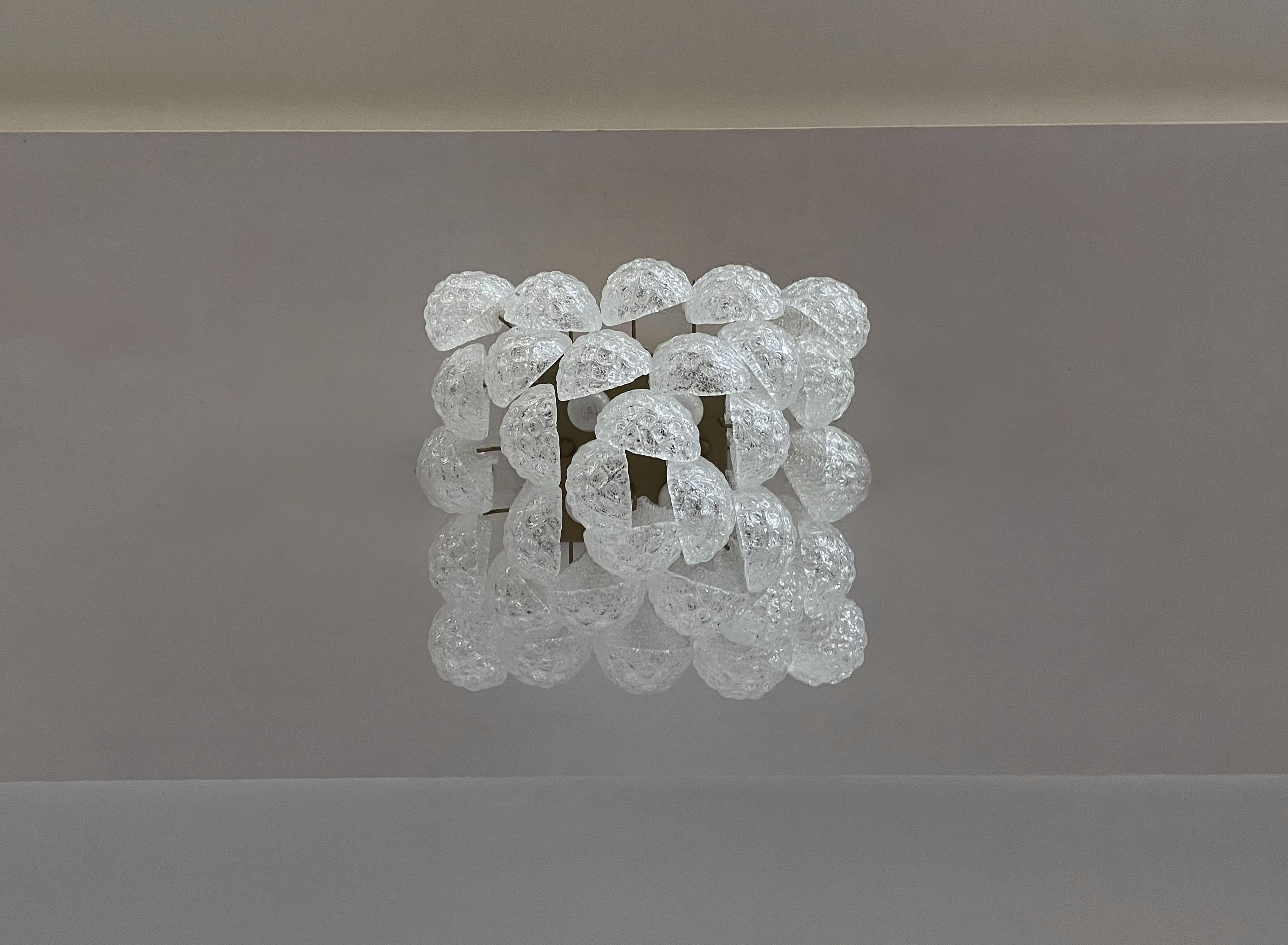 Murano ceiling lamp - 32 clear For Sale 2