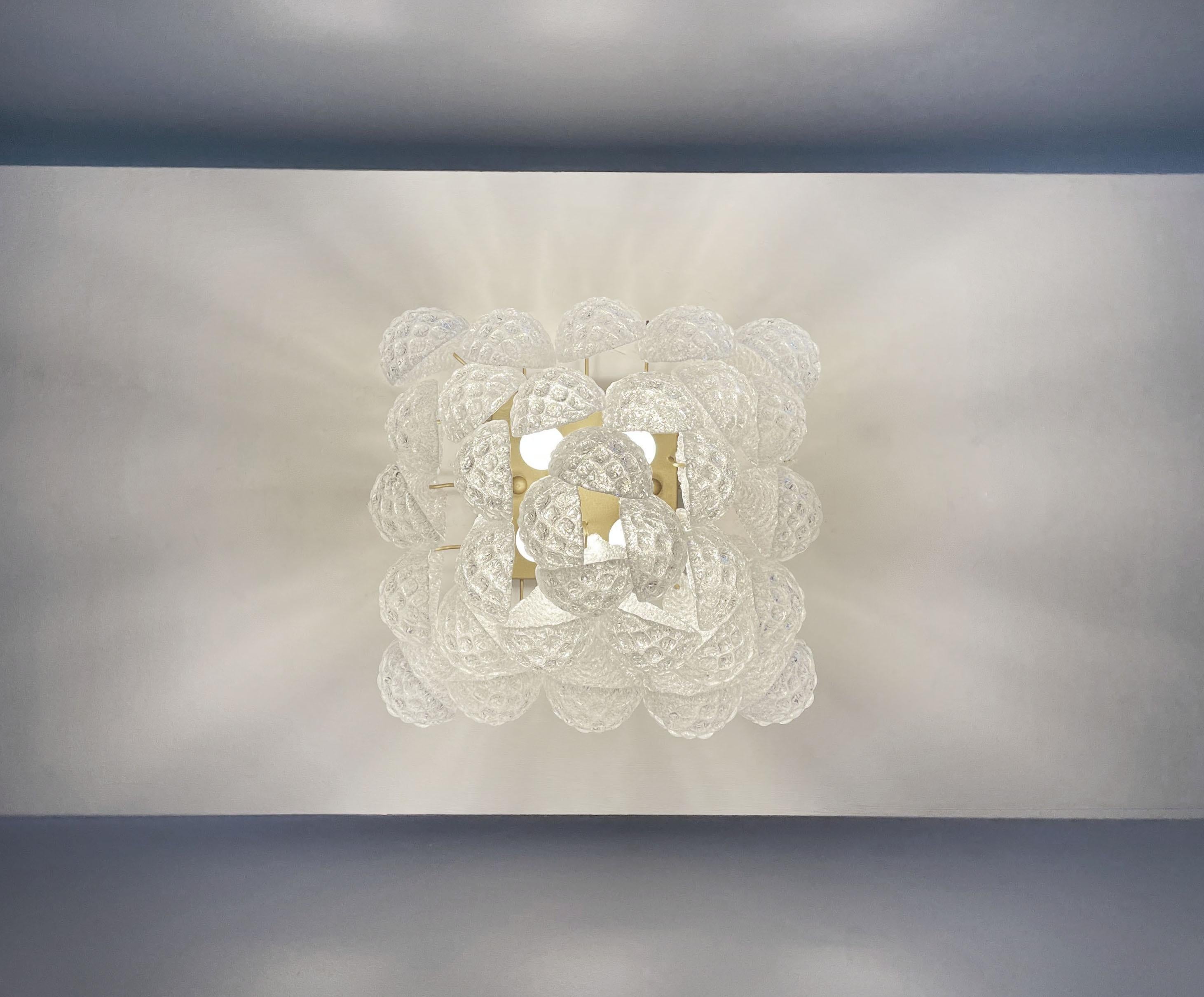 Murano ceiling lamp - 32 clear For Sale 3