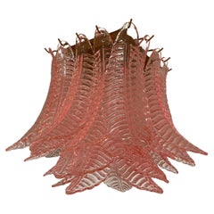 Murano ceiling lamp - 32 pink fern glasses