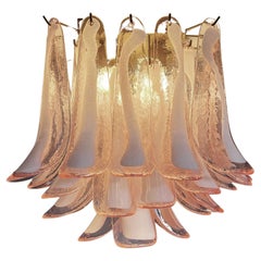 Murano ceiling lamp - 32 PINK glass petals