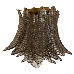 Murano ceiling lamp - 32  smoked fern glasses