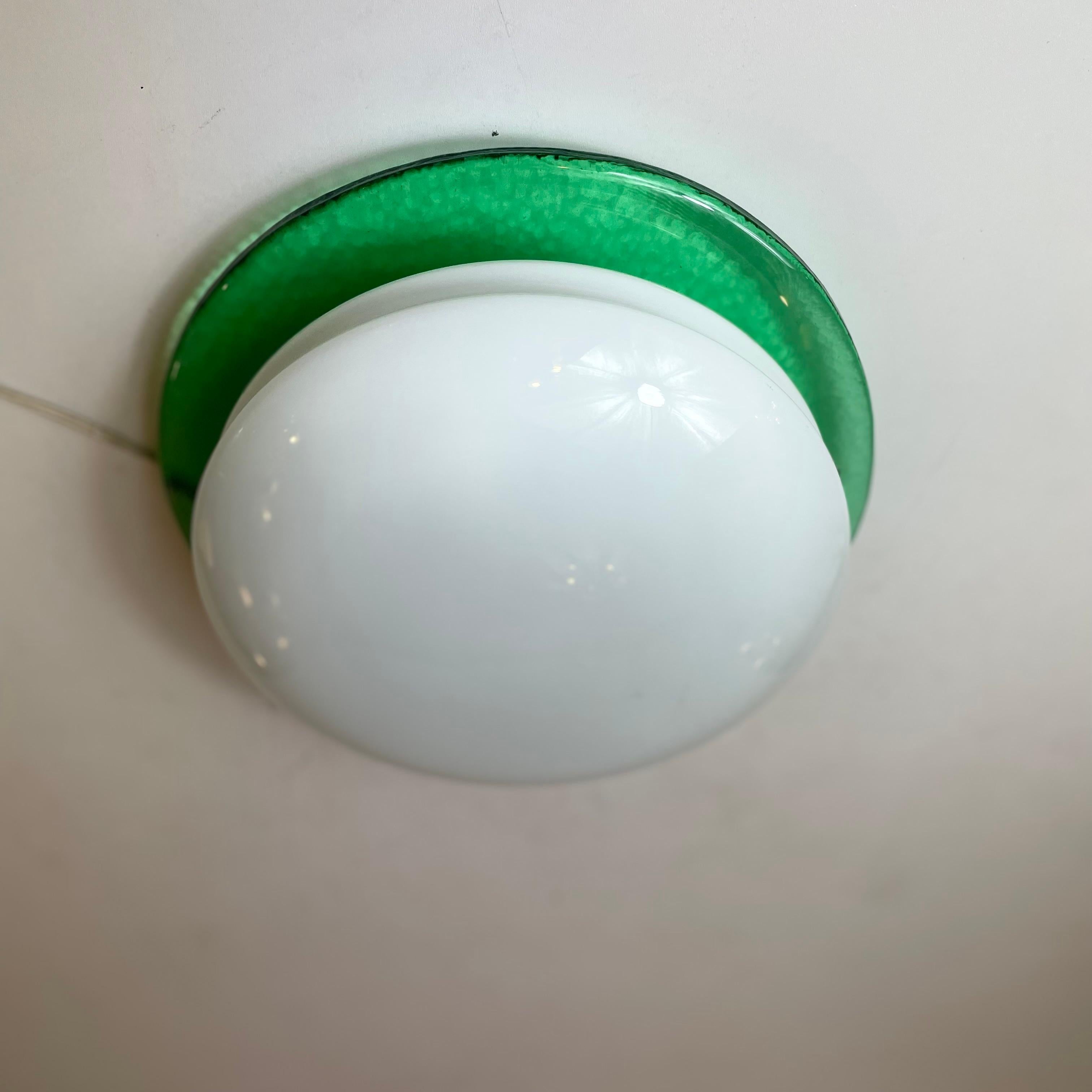 Murano Ceiling Lamp by Zanetti, 1980s For Sale 4