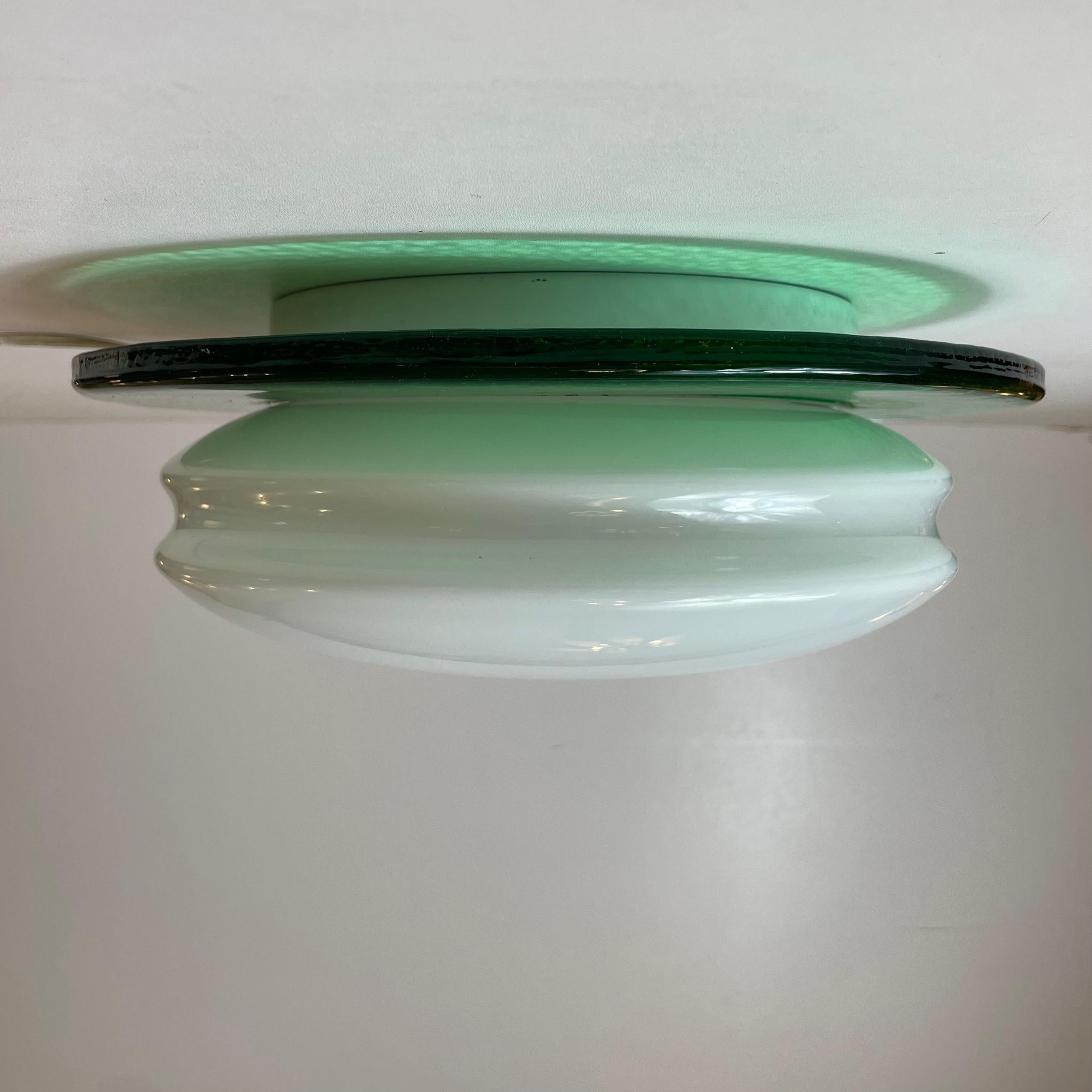 Murano Ceiling Lamp by Zanetti, 1980s For Sale 7