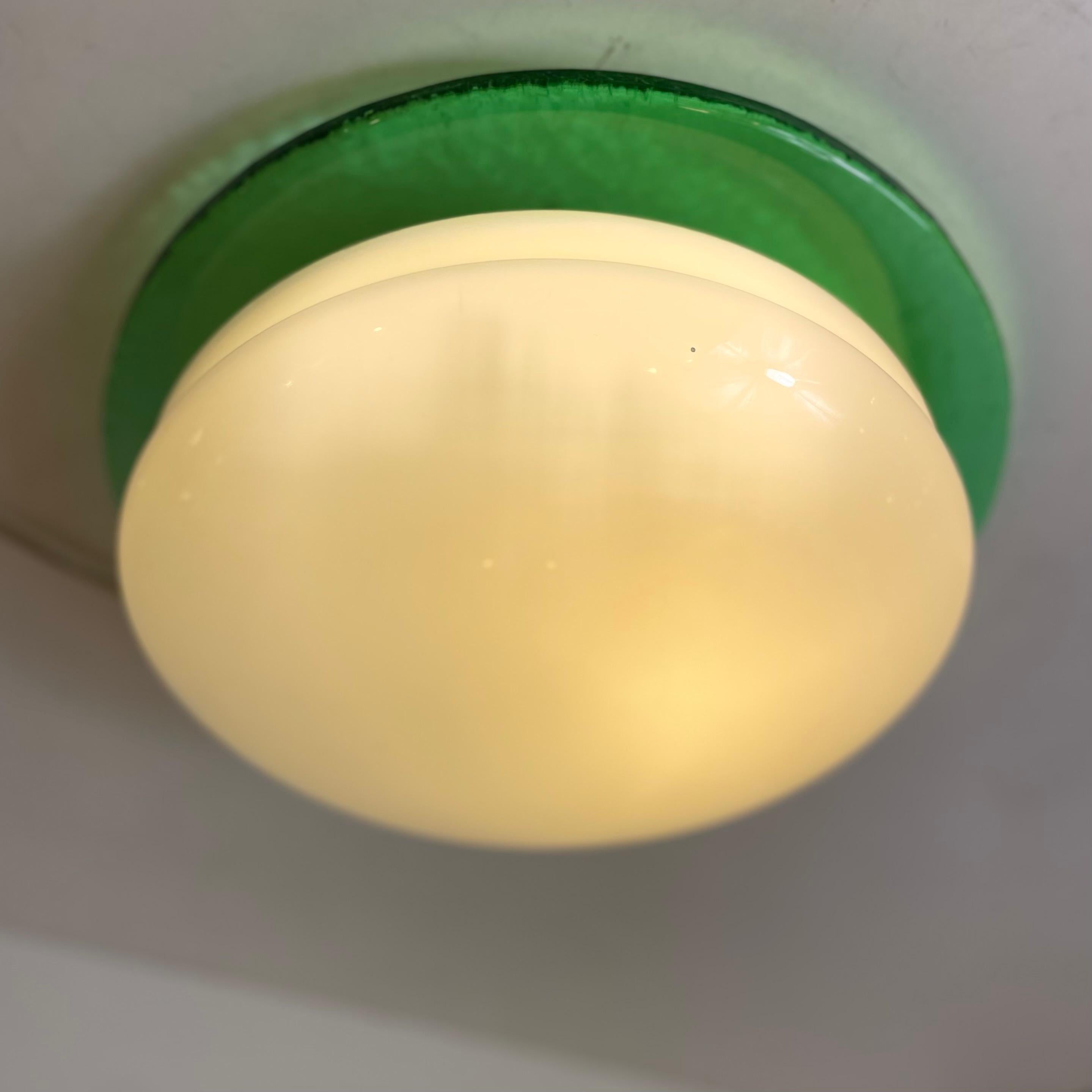Post-Modern Murano Ceiling Lamp by Zanetti, 1980s For Sale