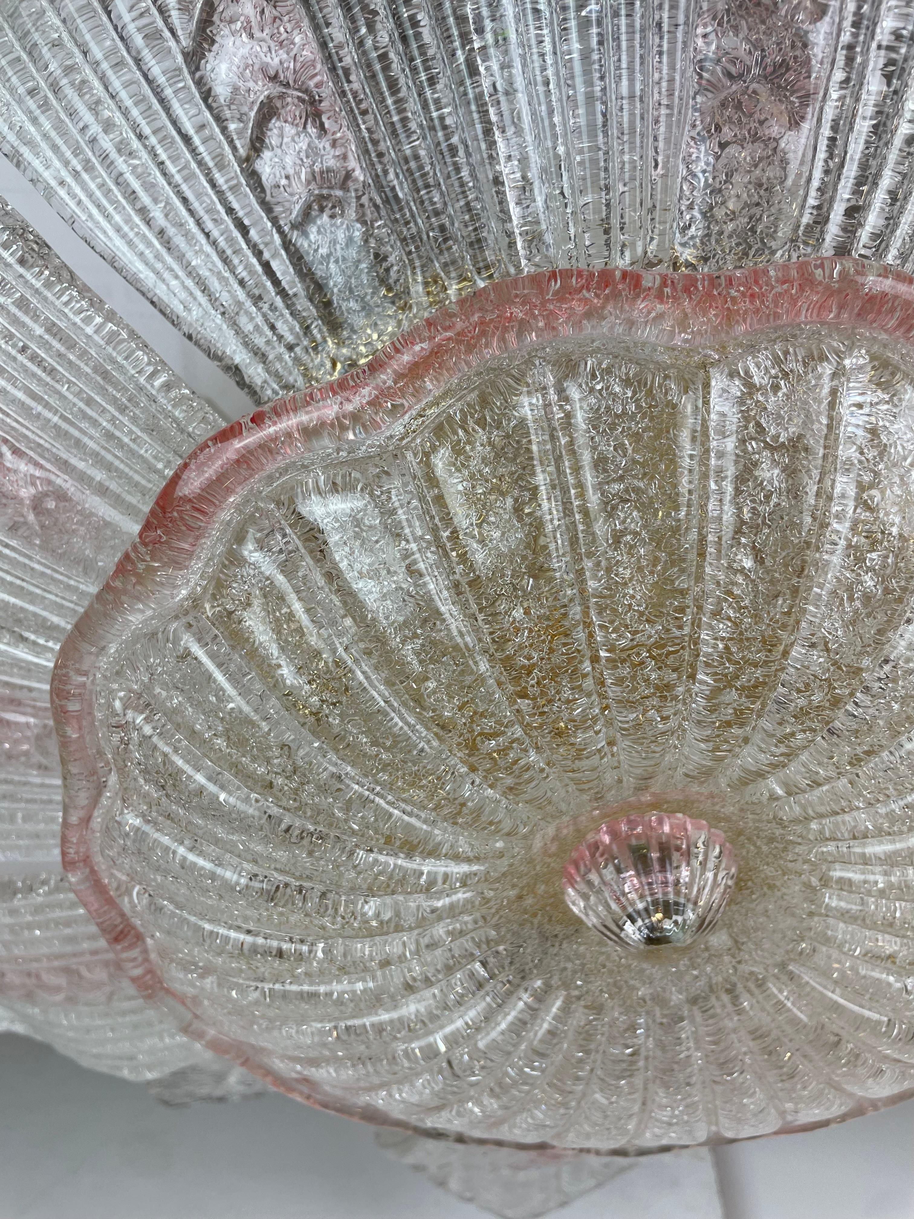 Plafonnier de Murano dans le style de Novaresi, années 1980 en vente 7