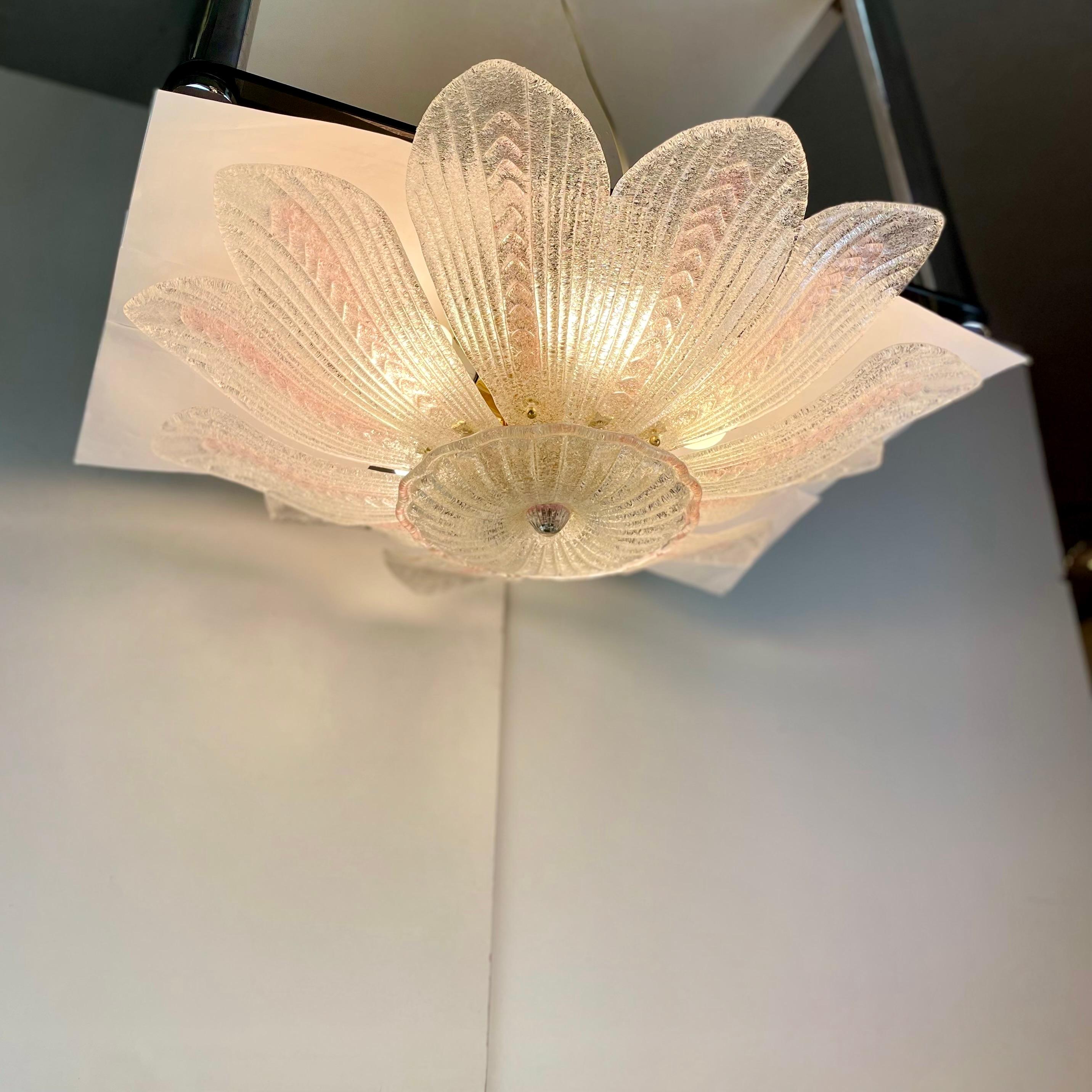 Plafonnier de Murano dans le style de Novaresi, années 1980 en vente 11