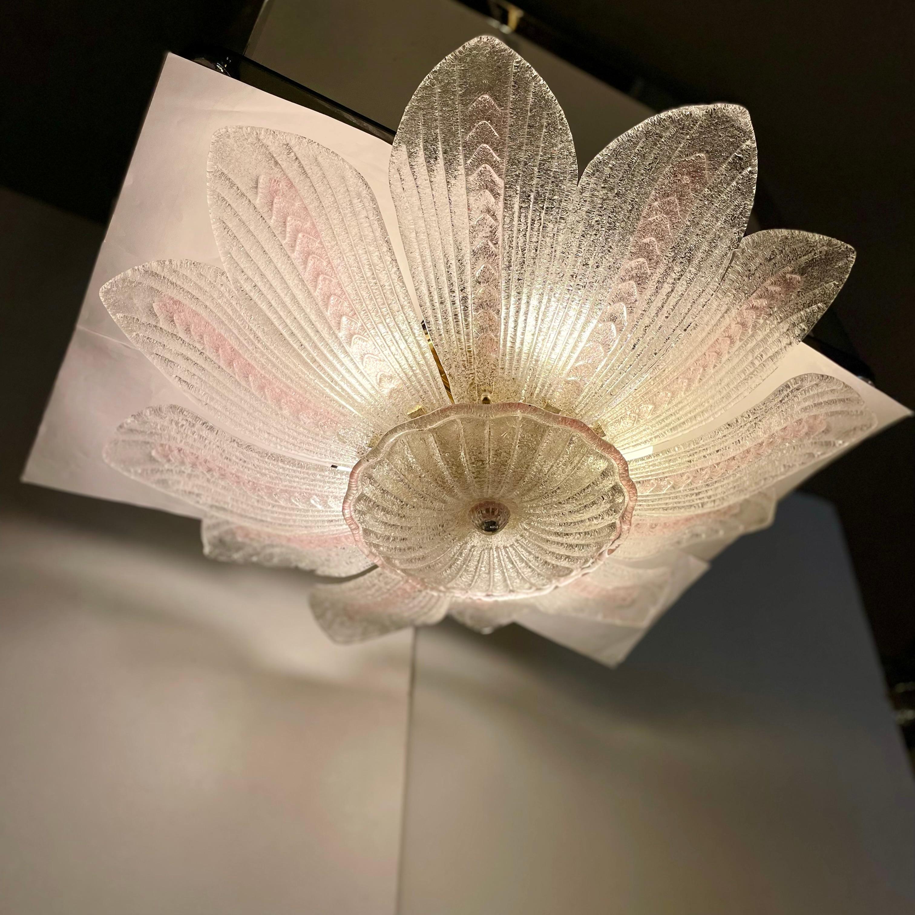 Plafonnier de Murano dans le style de Novaresi, années 1980 en vente 12