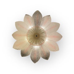 Murano Ceiling Lamp in the style of Novaresi, 1980s