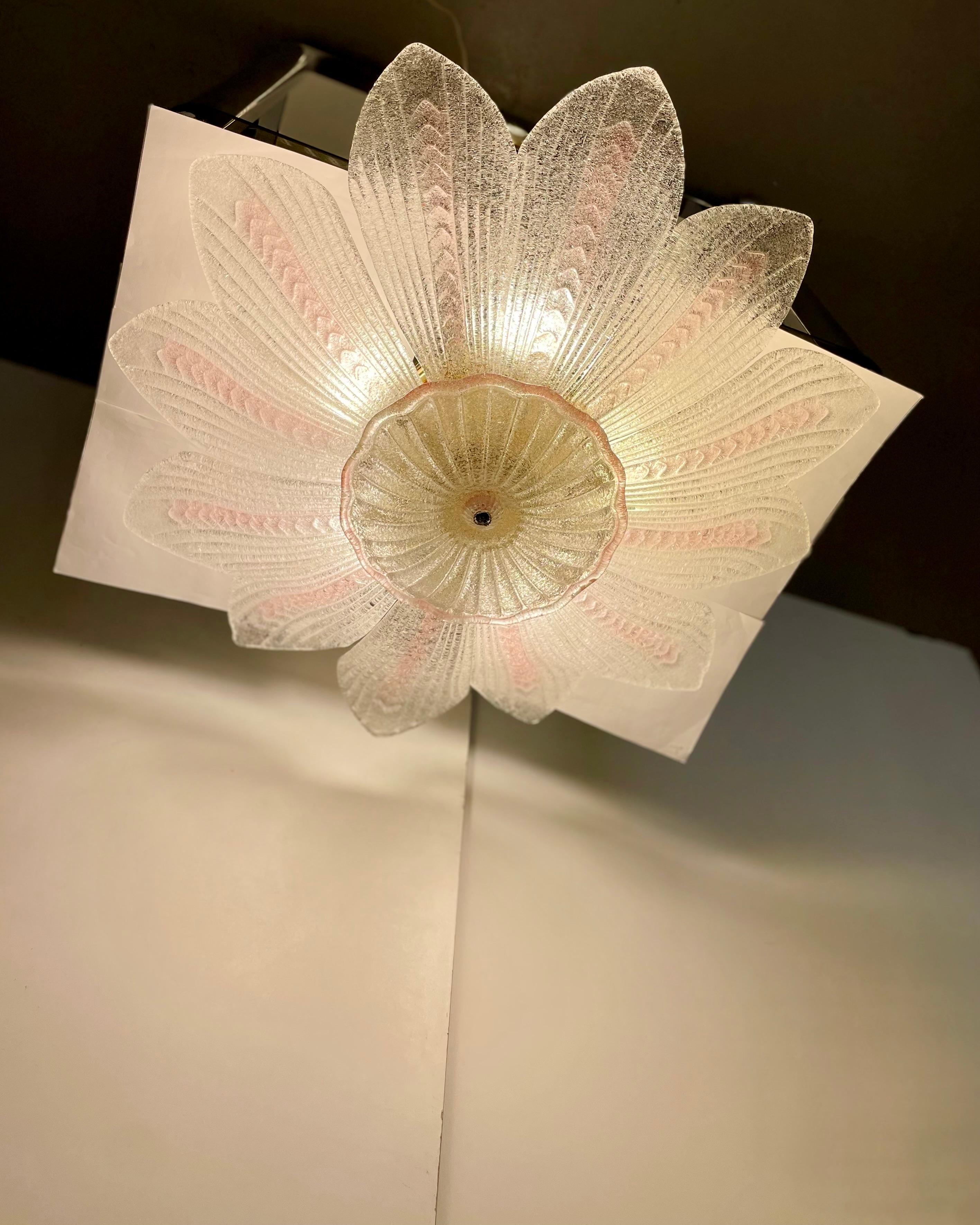 Plafonnier de Murano dans le style de Novaresi, années 1980 en vente 13