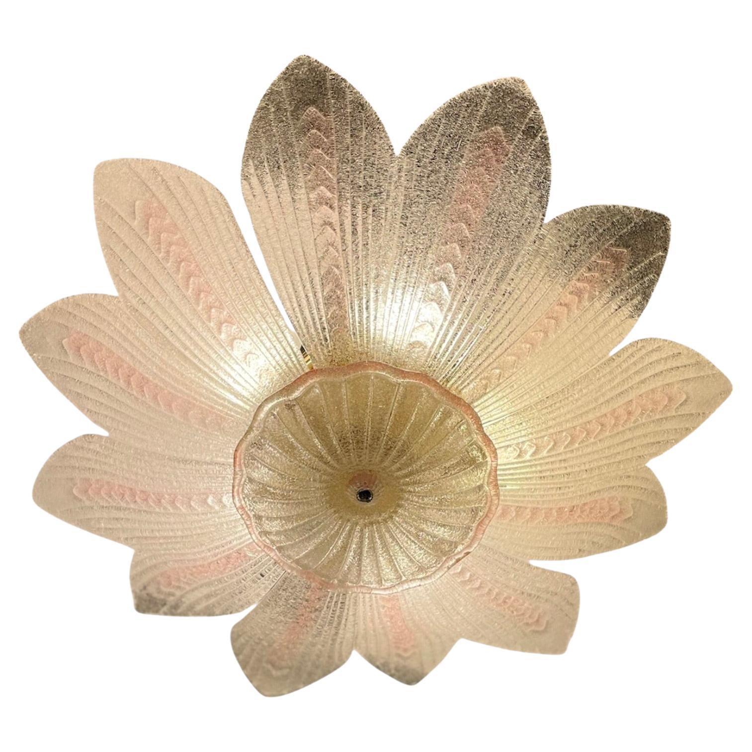 Plafonnier de Murano dans le style de Novaresi, années 1980