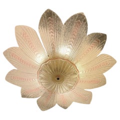 Plafonnier de Murano dans le style de Novaresi, années 1980