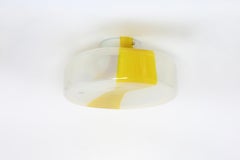 Murano ceiling light by Roberto Pamio for Leucos, Italy 1970s