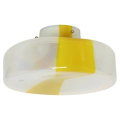 Murano ceiling light by Roberto Pamio for Leucos, Italy 1970s