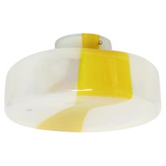 Murano ceiling light by Roberto Pamio for Leucos, Italy 1970s
