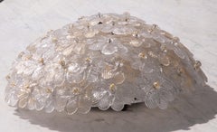 Murano Ceiling Light Flower by Seguso, 1960